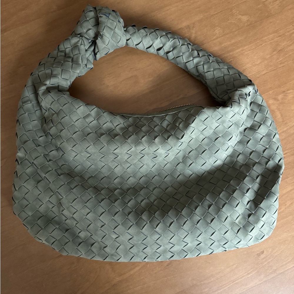 Woven Green Hobo Bag